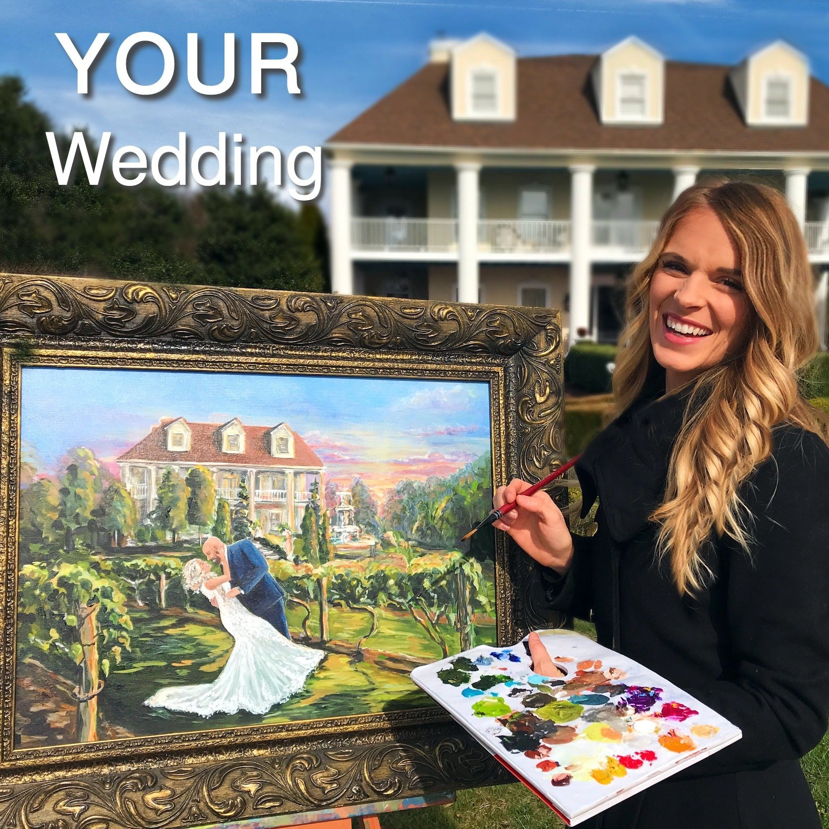 Live Wedding Painting – Heather Wolfe Art