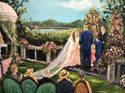 Live Wedding Painting - Historic Bleak House