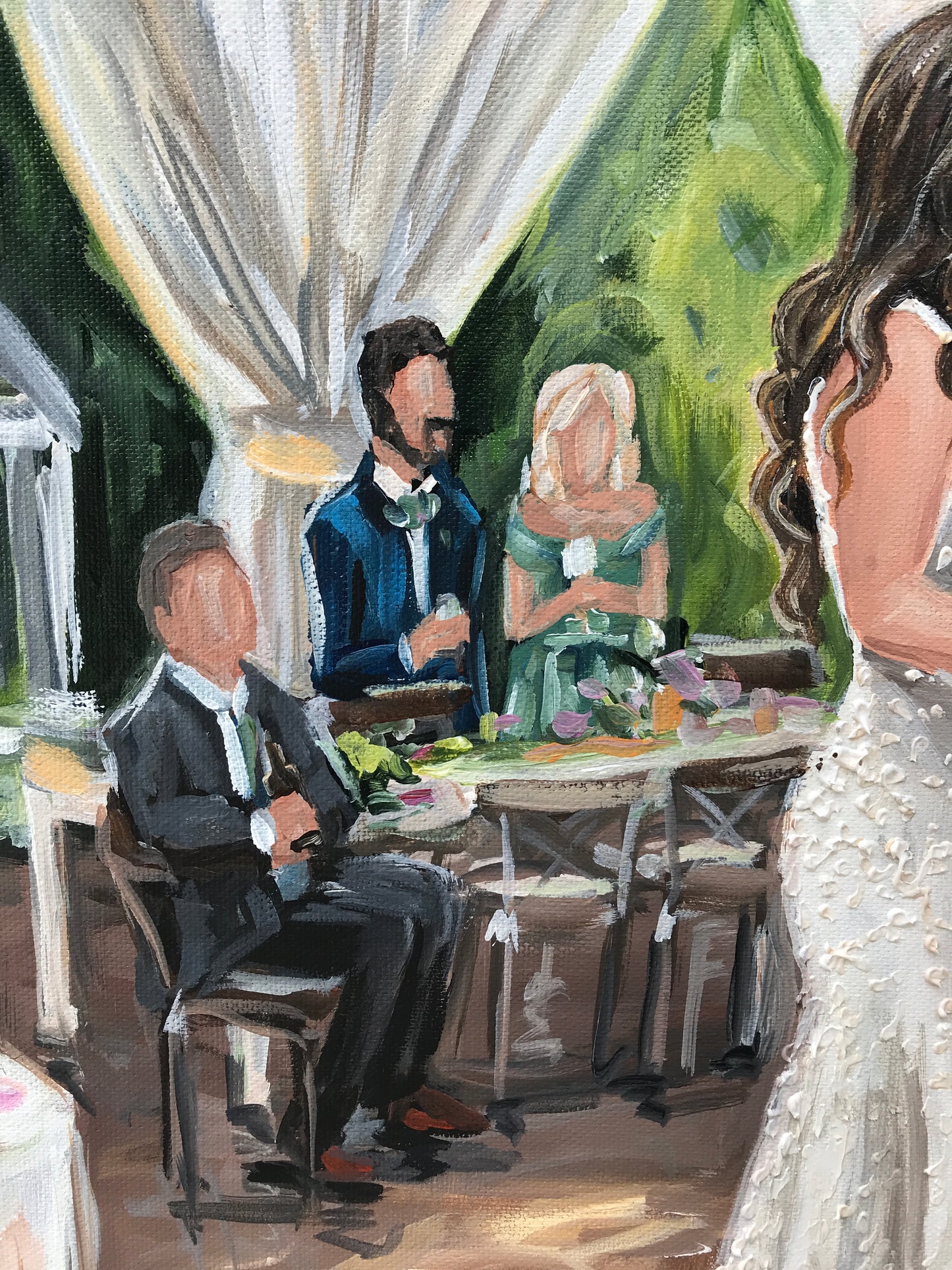 Franklin TN Live Wedding Painter 2022