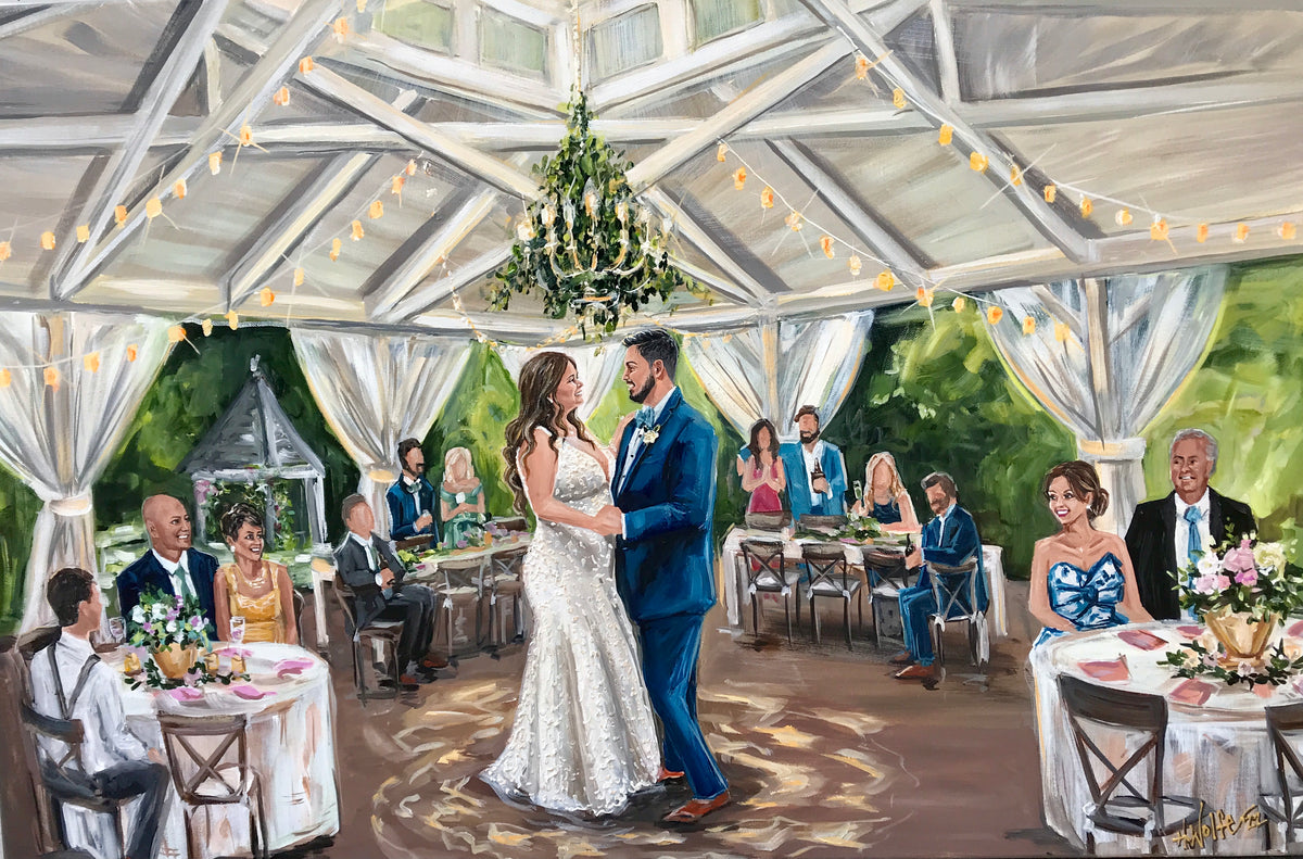 Franklin TN Live Wedding Painter 2022 Heather Wolfe Art