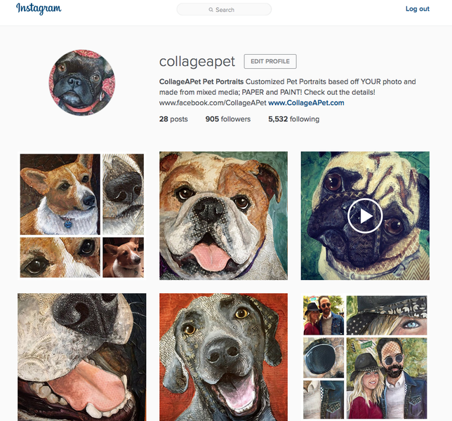 CollageAPet is on Instagram!!  FOLLOW the FUN
