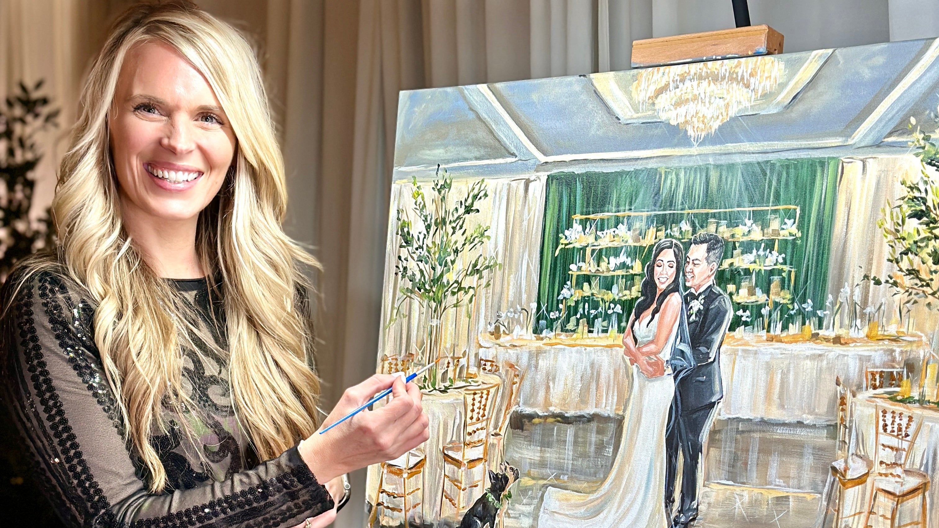 East Asian wedding painter