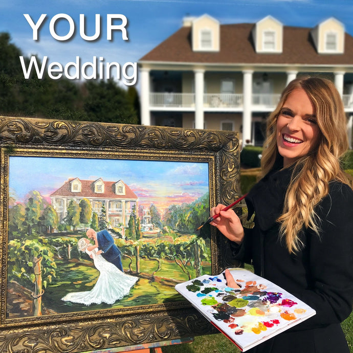 Heather Wolfe Art Live Wedding Painter