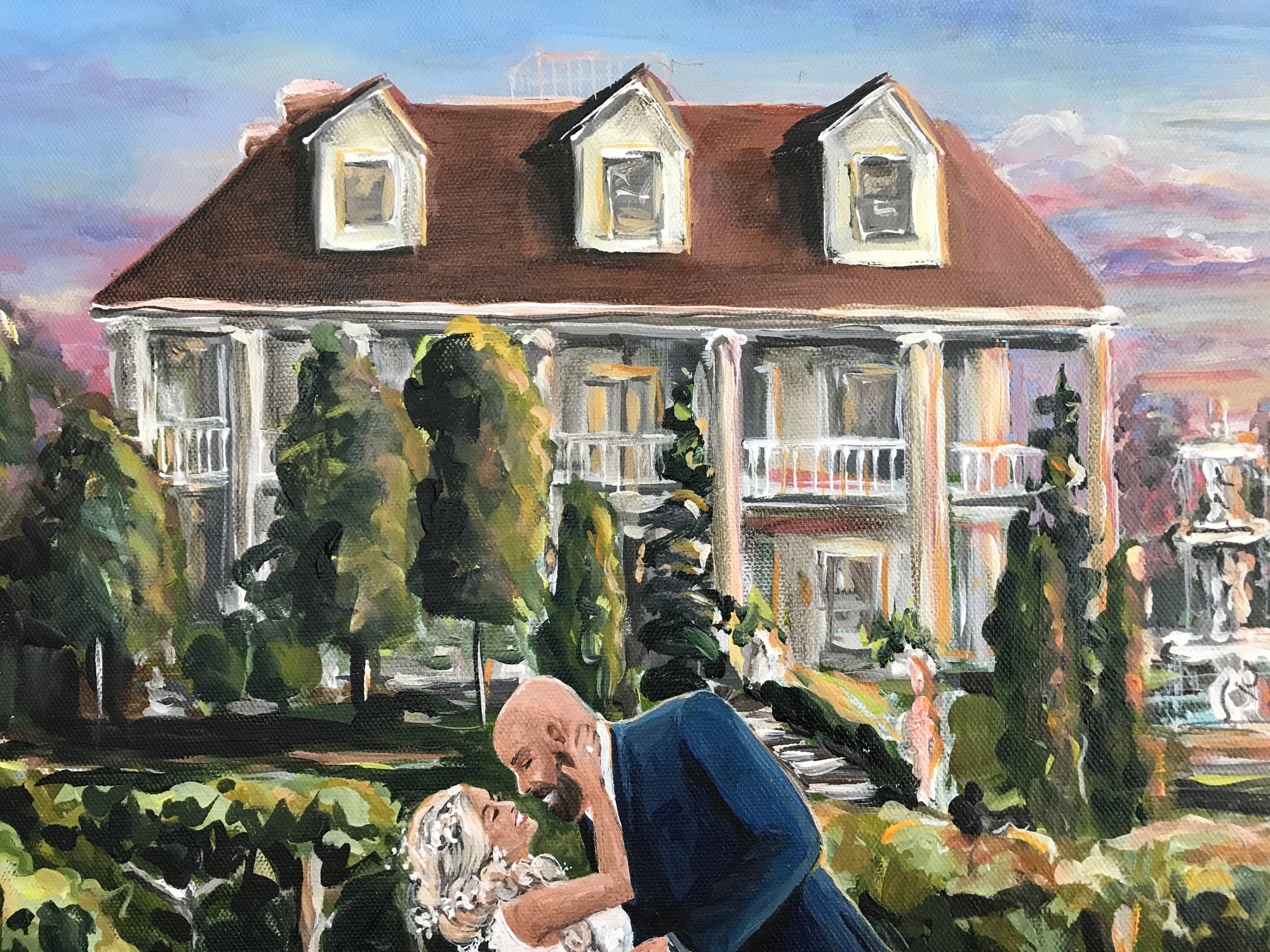 Painting From Wedding Photo - DeMario