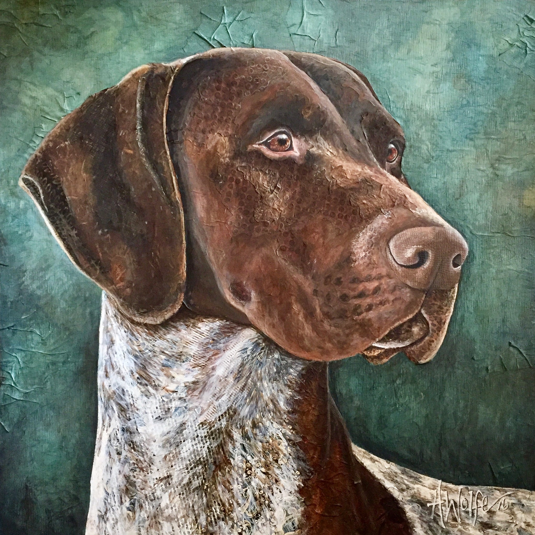 german shorthair paintings