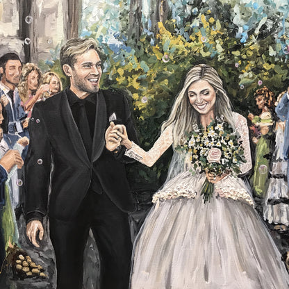 PewDiePie Wedding Painting