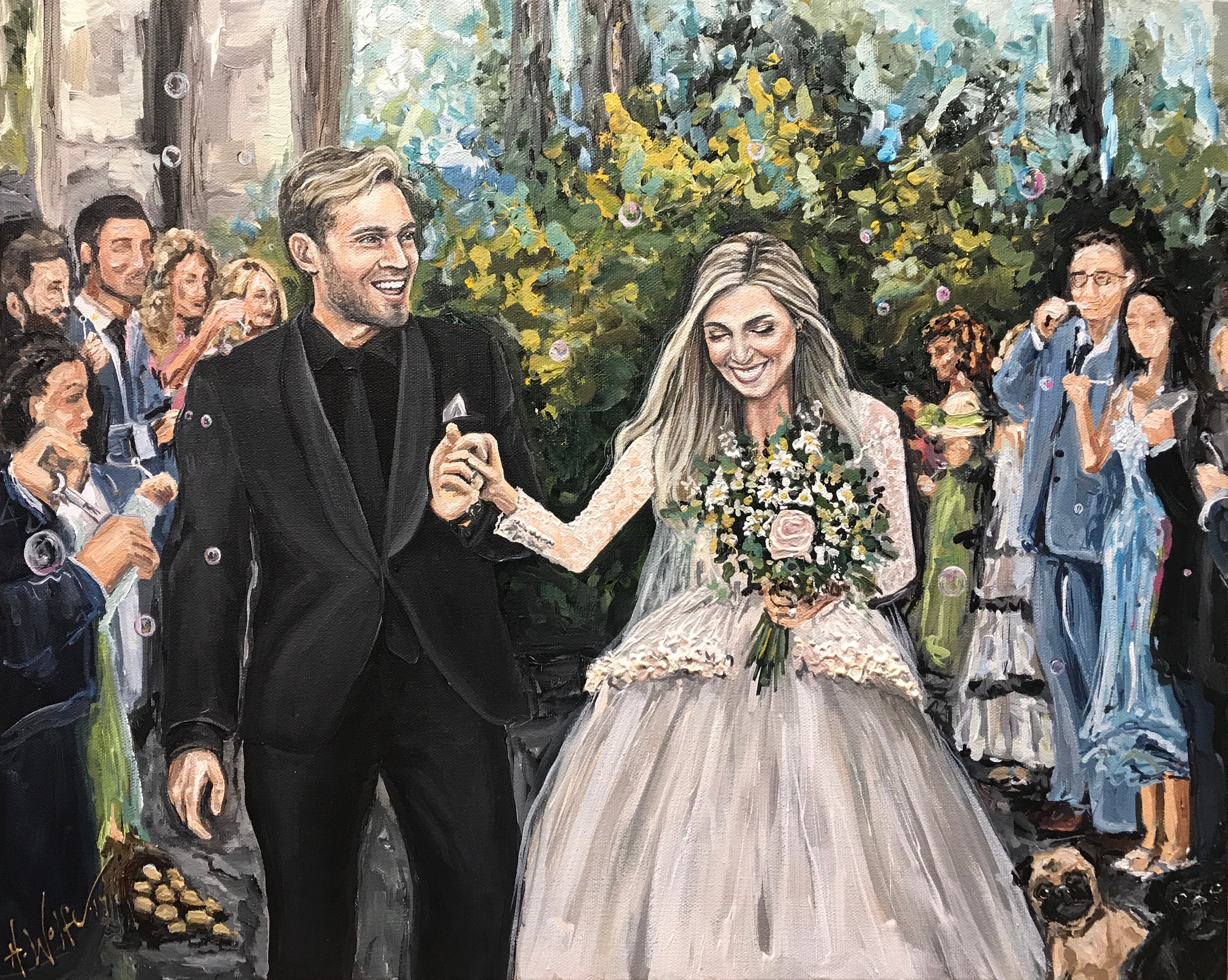 PewDiePie Wedding Painting