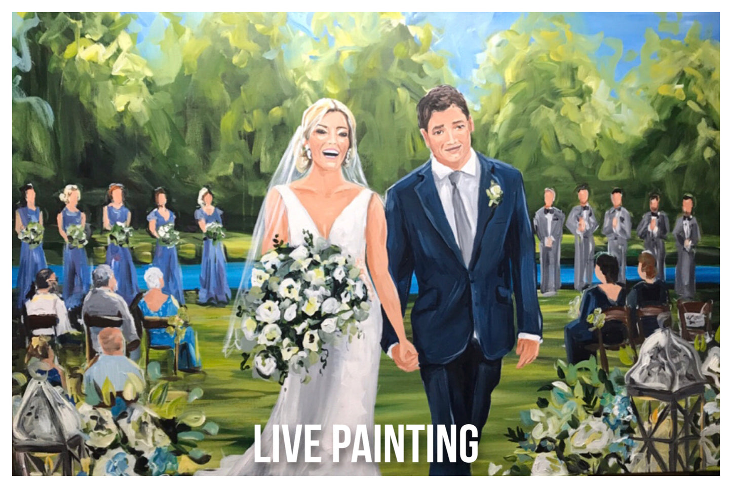 Sample: Live Wedding Painting before studio refinement