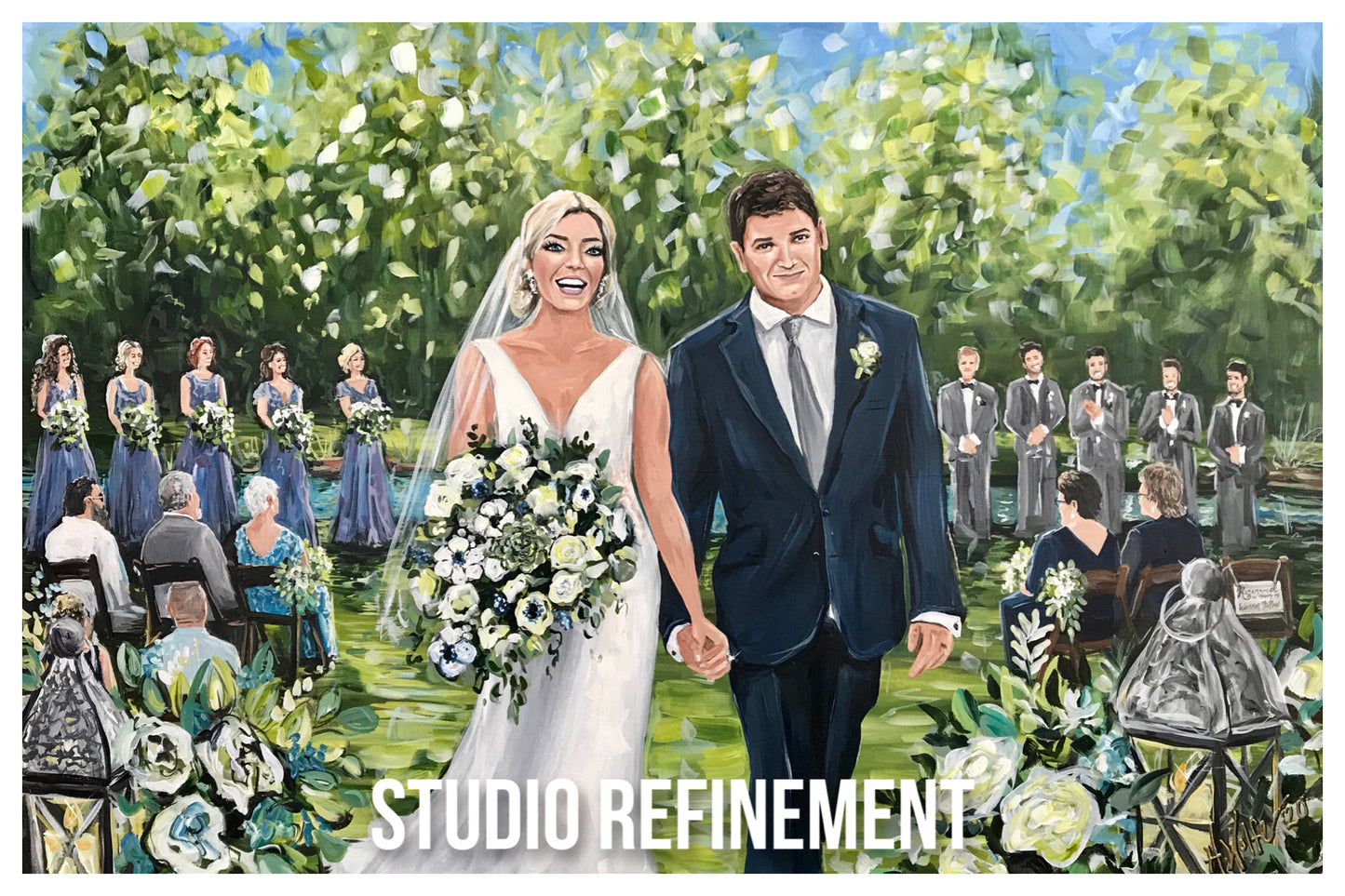 Sample: Live Wedding Painting after studio refinement