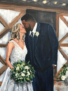 Live Wedding Painting - White Barn Cruze Farms