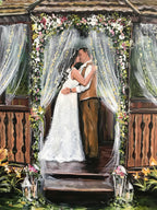 Painting From Wedding Photo - Williams