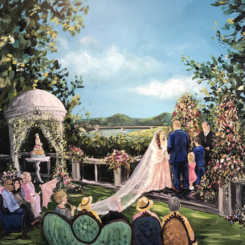 Live Wedding Painting - Historic Bleak House