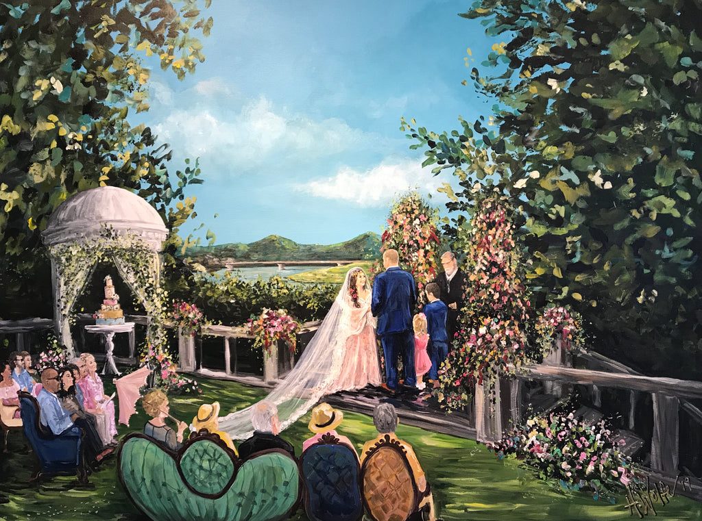 Live Wedding Painting - Historic Bleak House