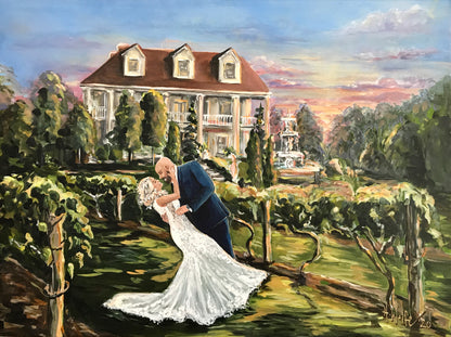 Painting From Wedding Photo - DeMario