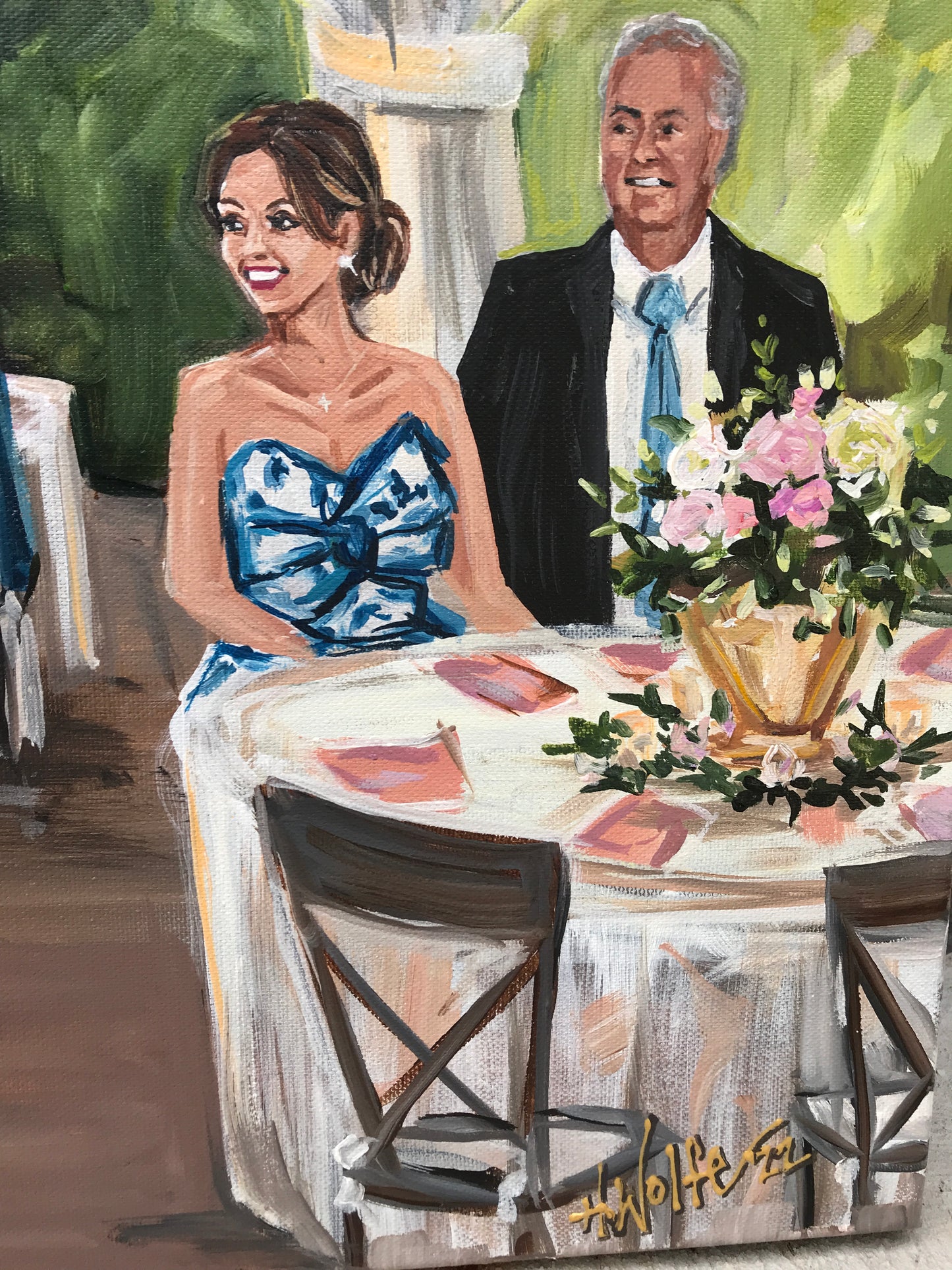 Franklin TN Live Wedding Painter 2022