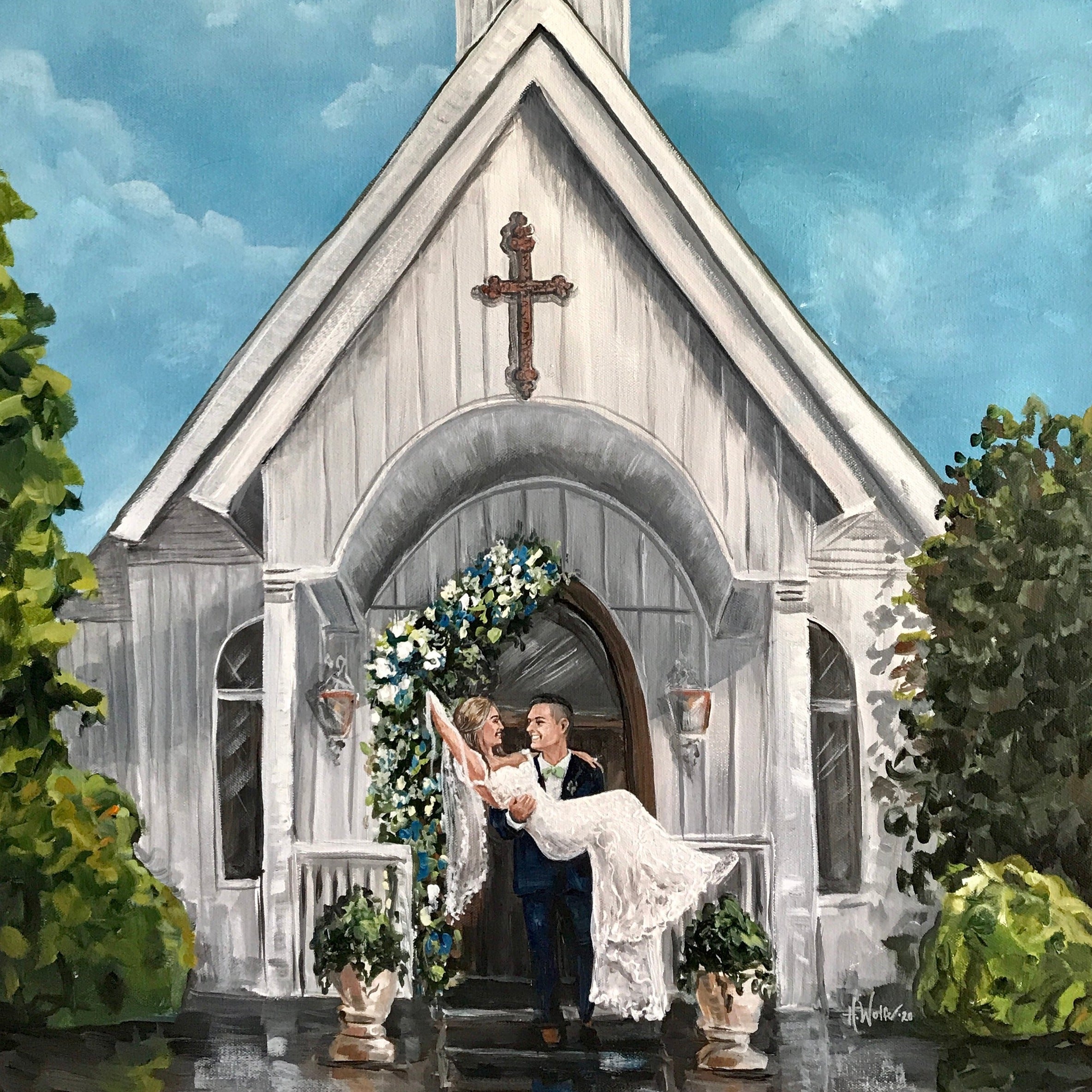 East Tennessee Wedding Painter