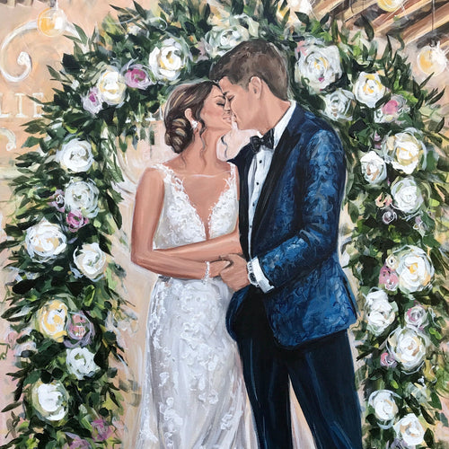 Nashville Wedding 1st Dance Captured In A Painting 2022