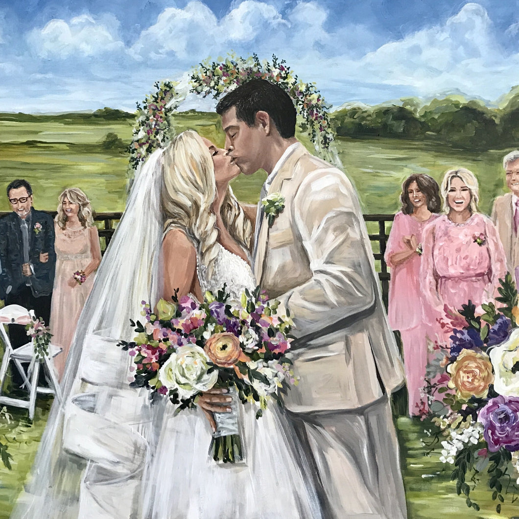Live Wedding Painter - Maple Hill Manor