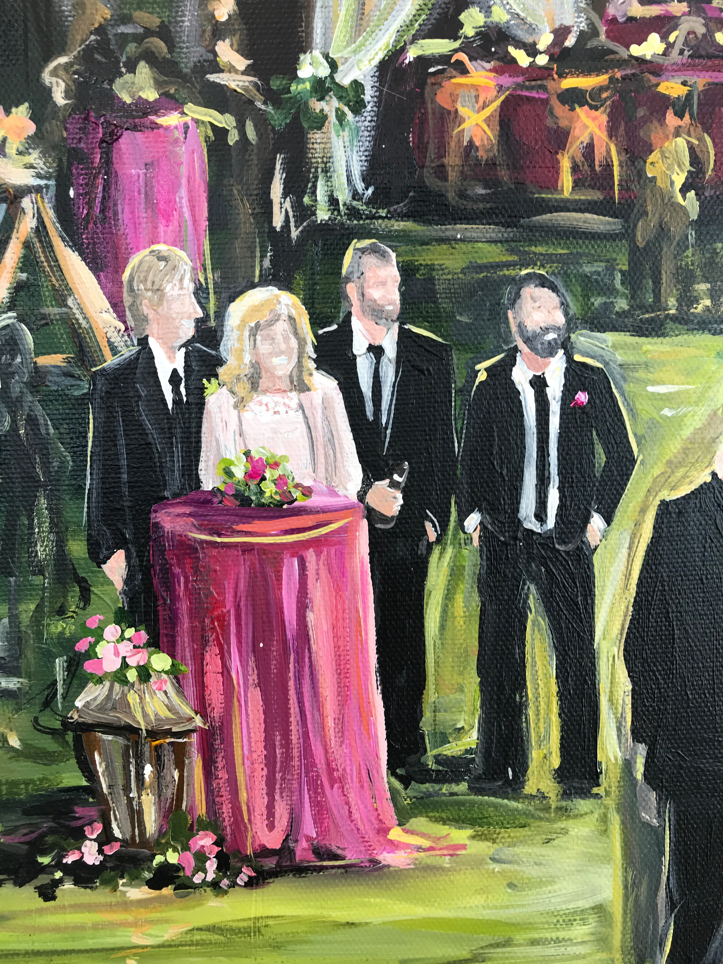 Live Wedding Painter - Quarry Venue