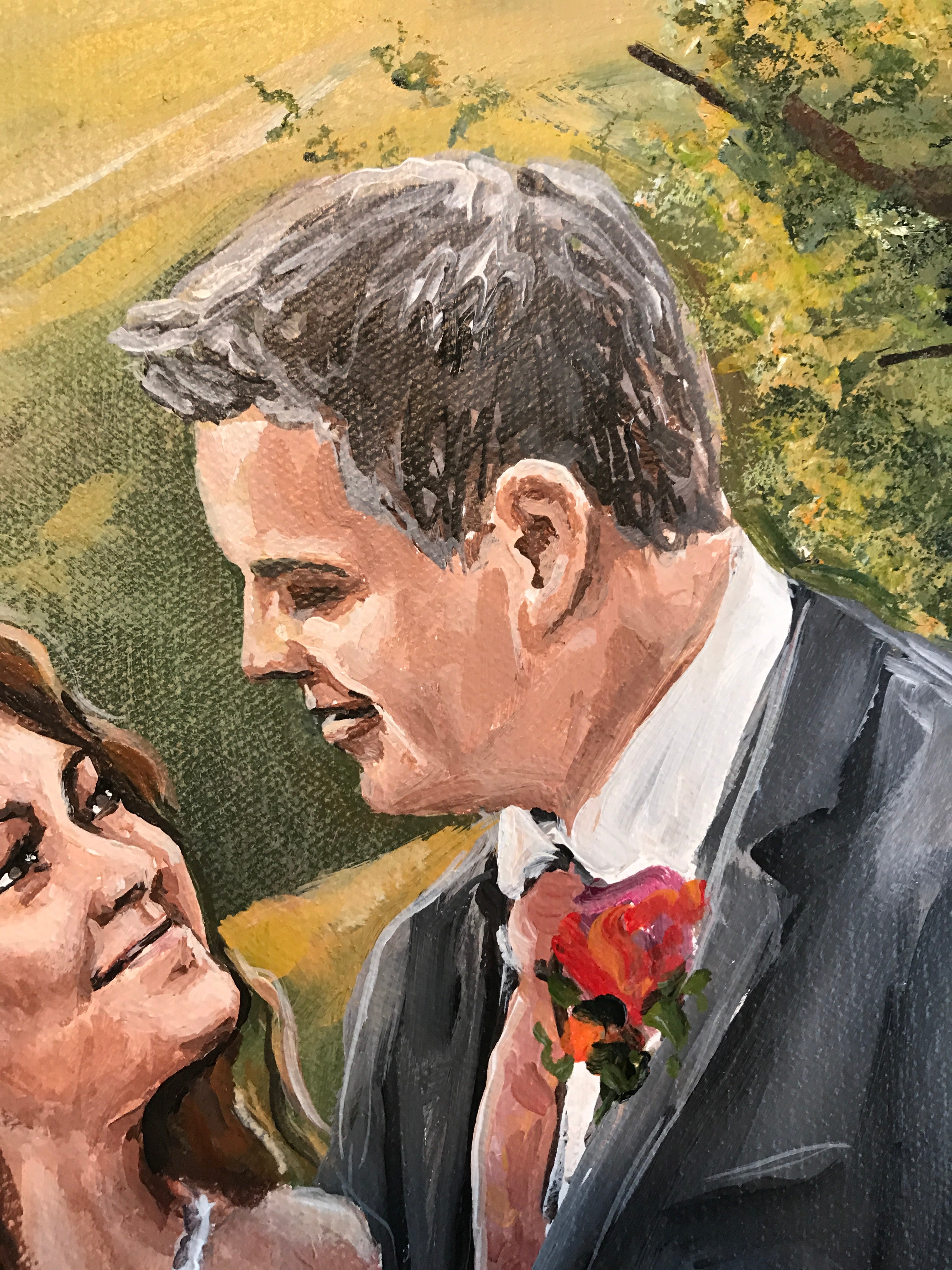 From Photo Custom Wedding Painting