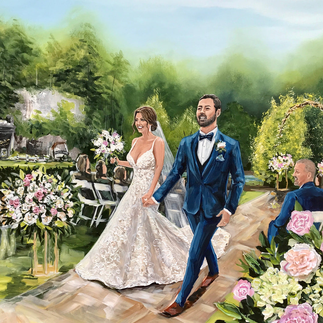 Live Wedding Painting Inside A Cave 2022