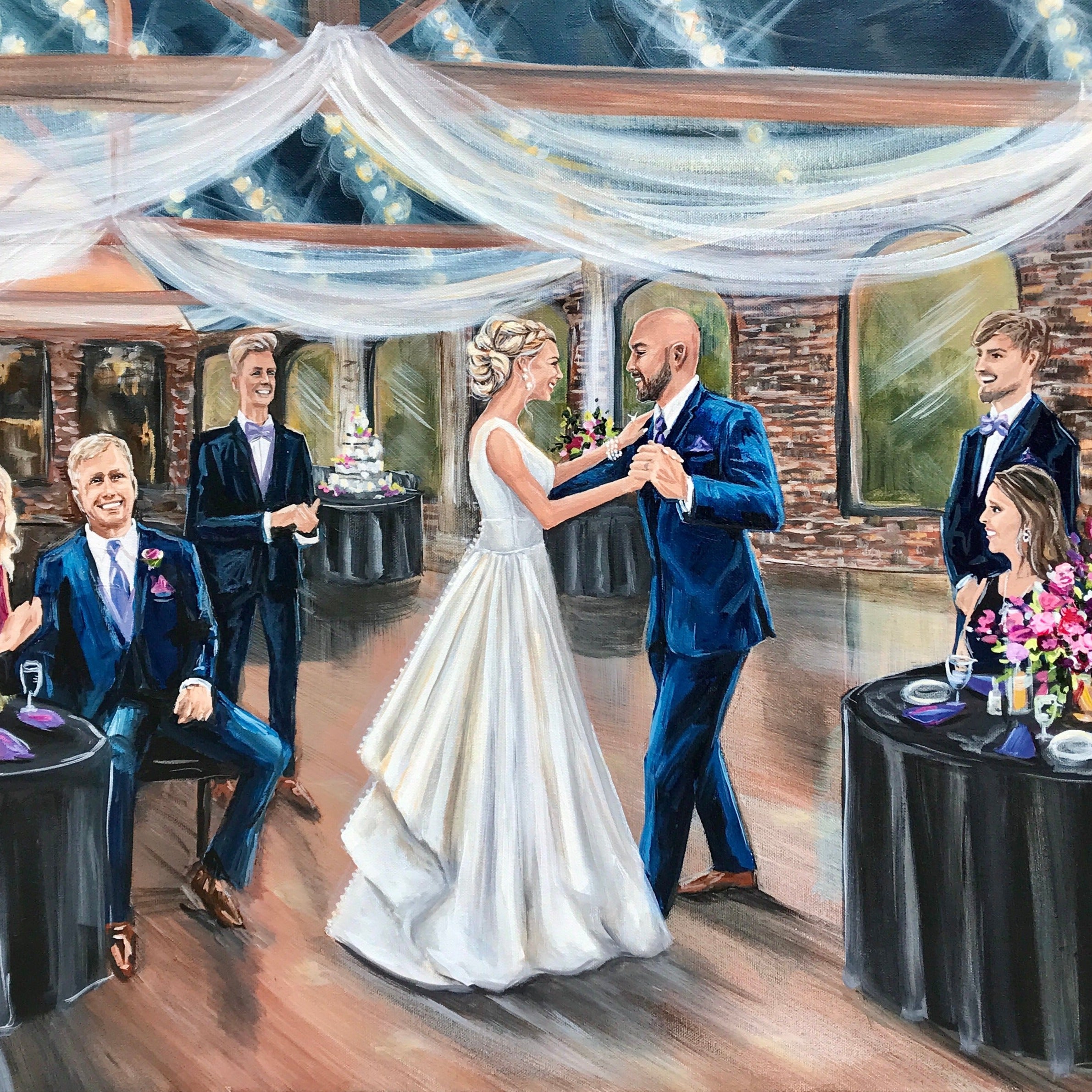 Foundry on Worlds Fair Park Live Wedding Painter 2022