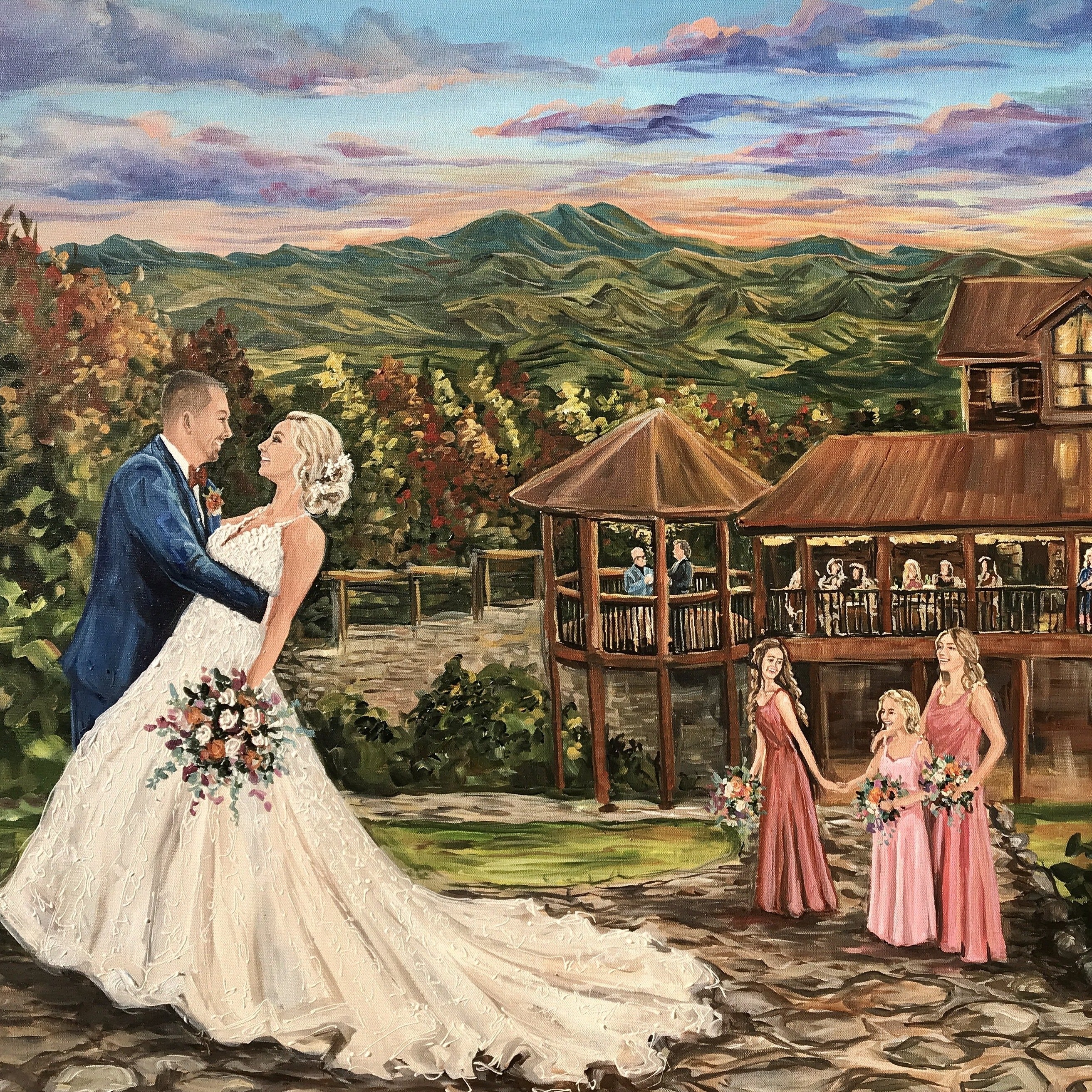 Smoky Mountain Wedding Painter