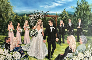 LIVE Custom Wedding Painting