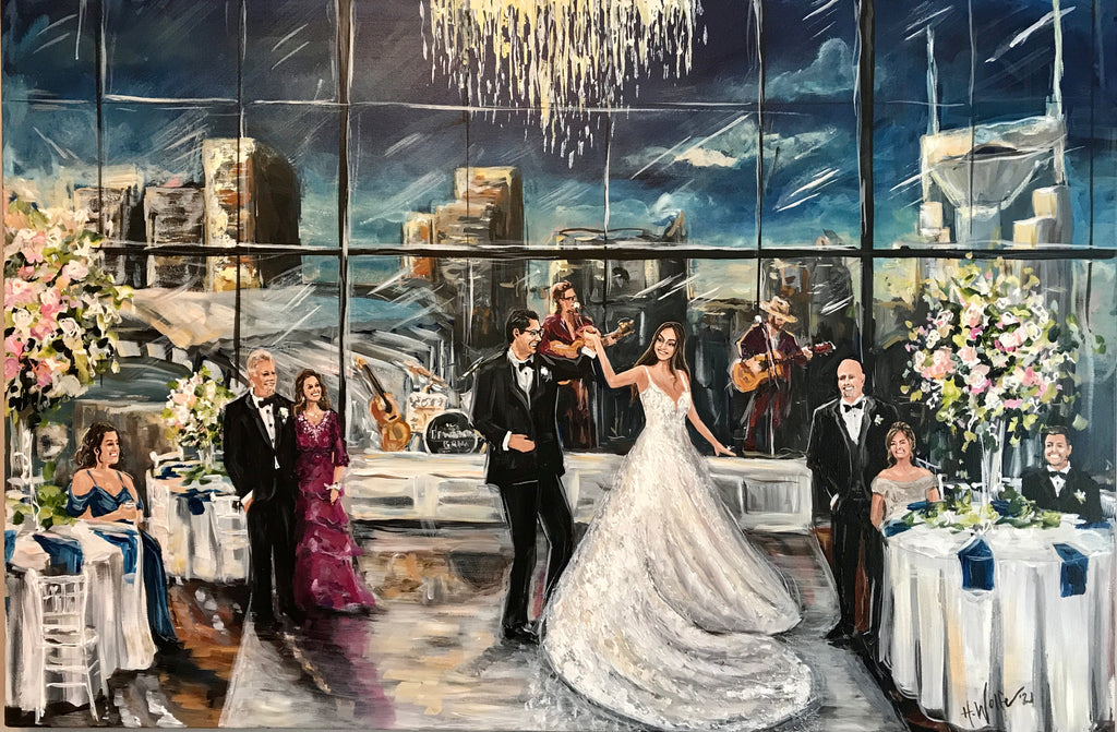 Country Music Hall of Fame Wedding Painting