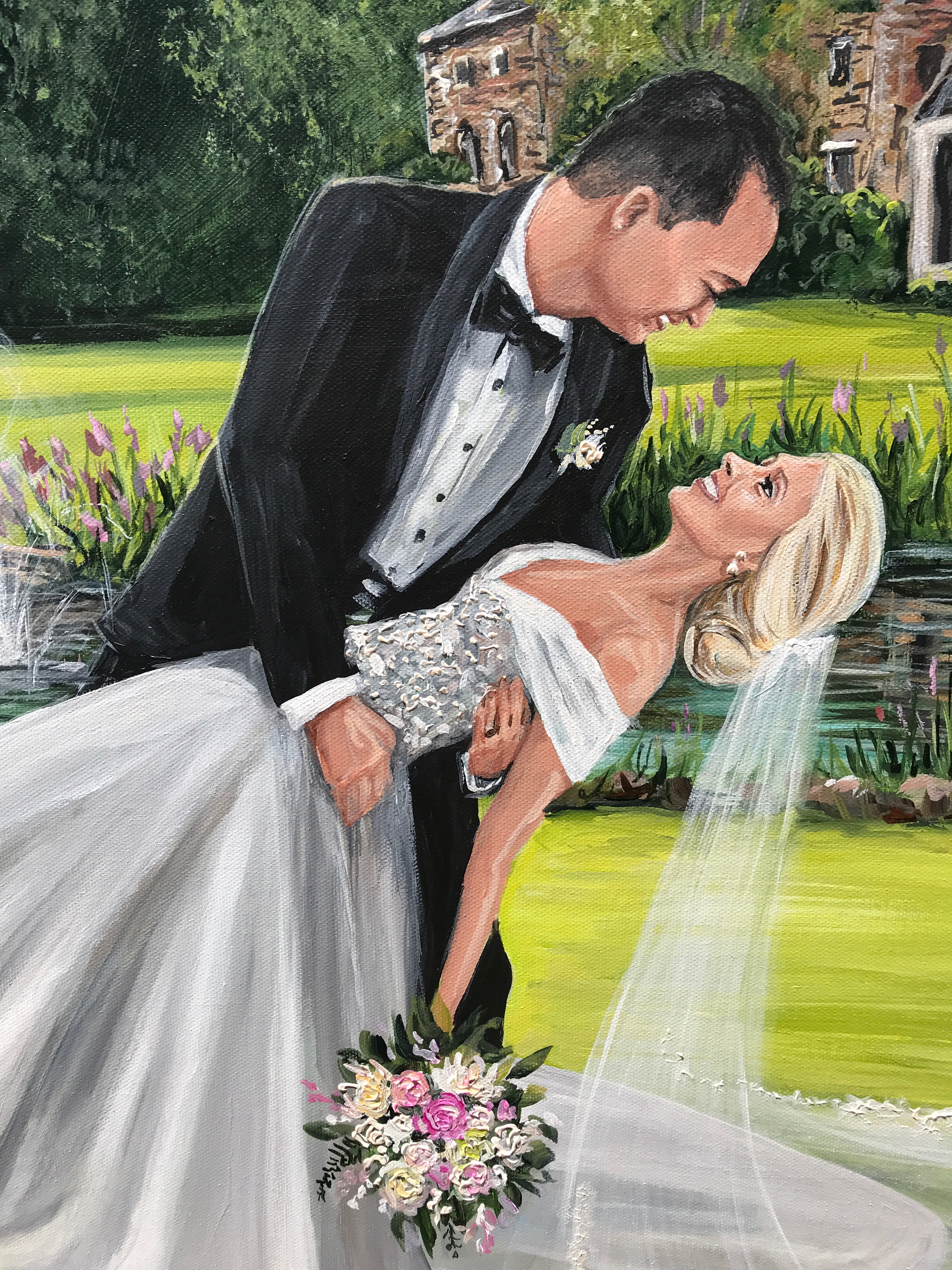 Winston-Salem NC Live Wedding Painter 2022