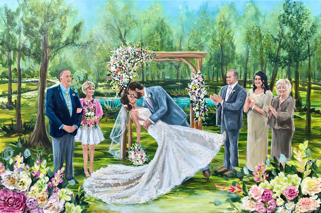 Marblegate Waterfront Venue Live Wedding Painter 2022