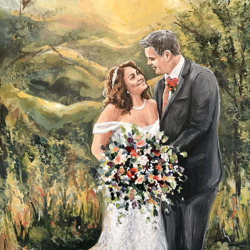 From Photo Custom Wedding Painting