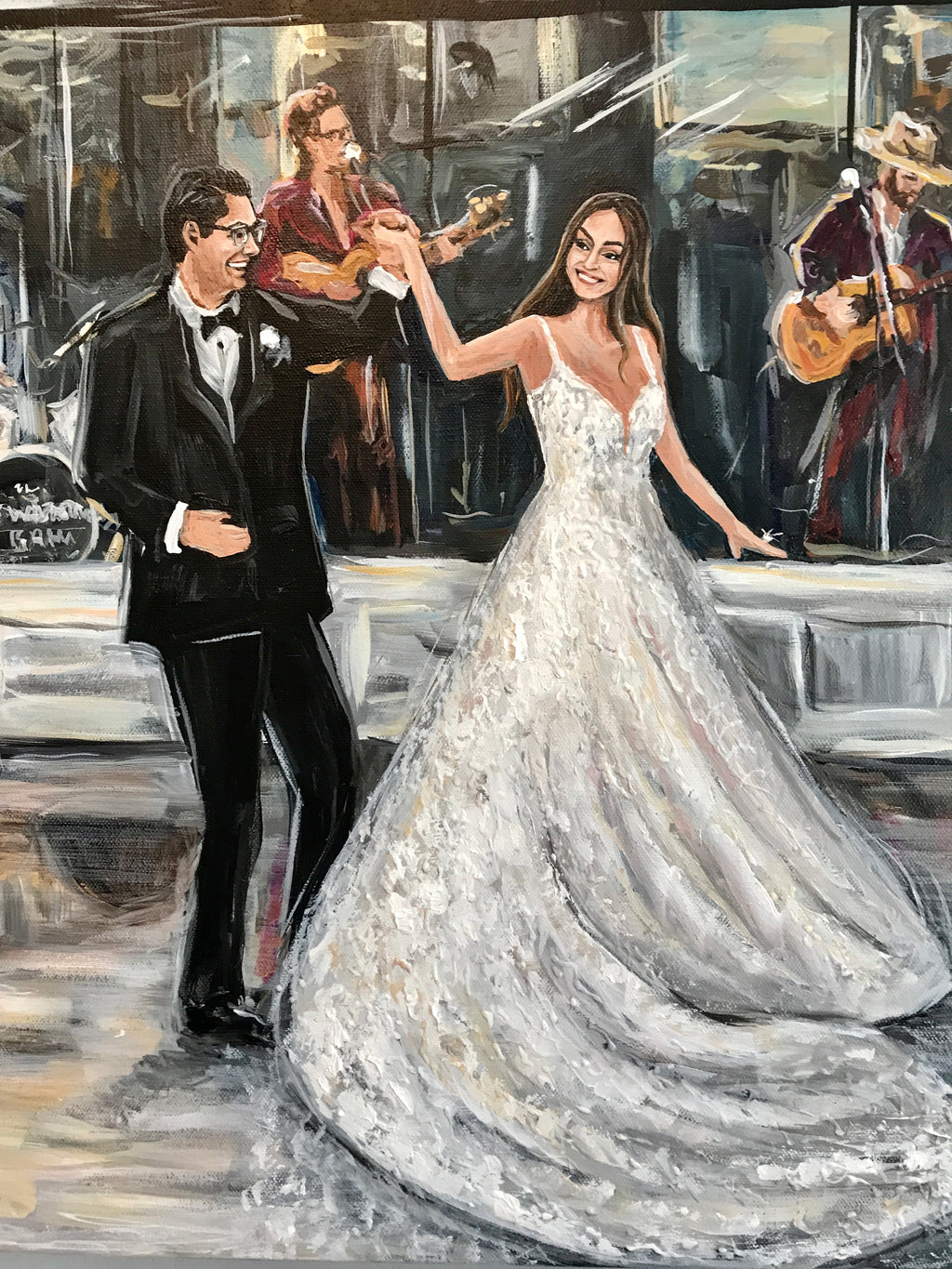 Country Music Hall of Fame Wedding Painting