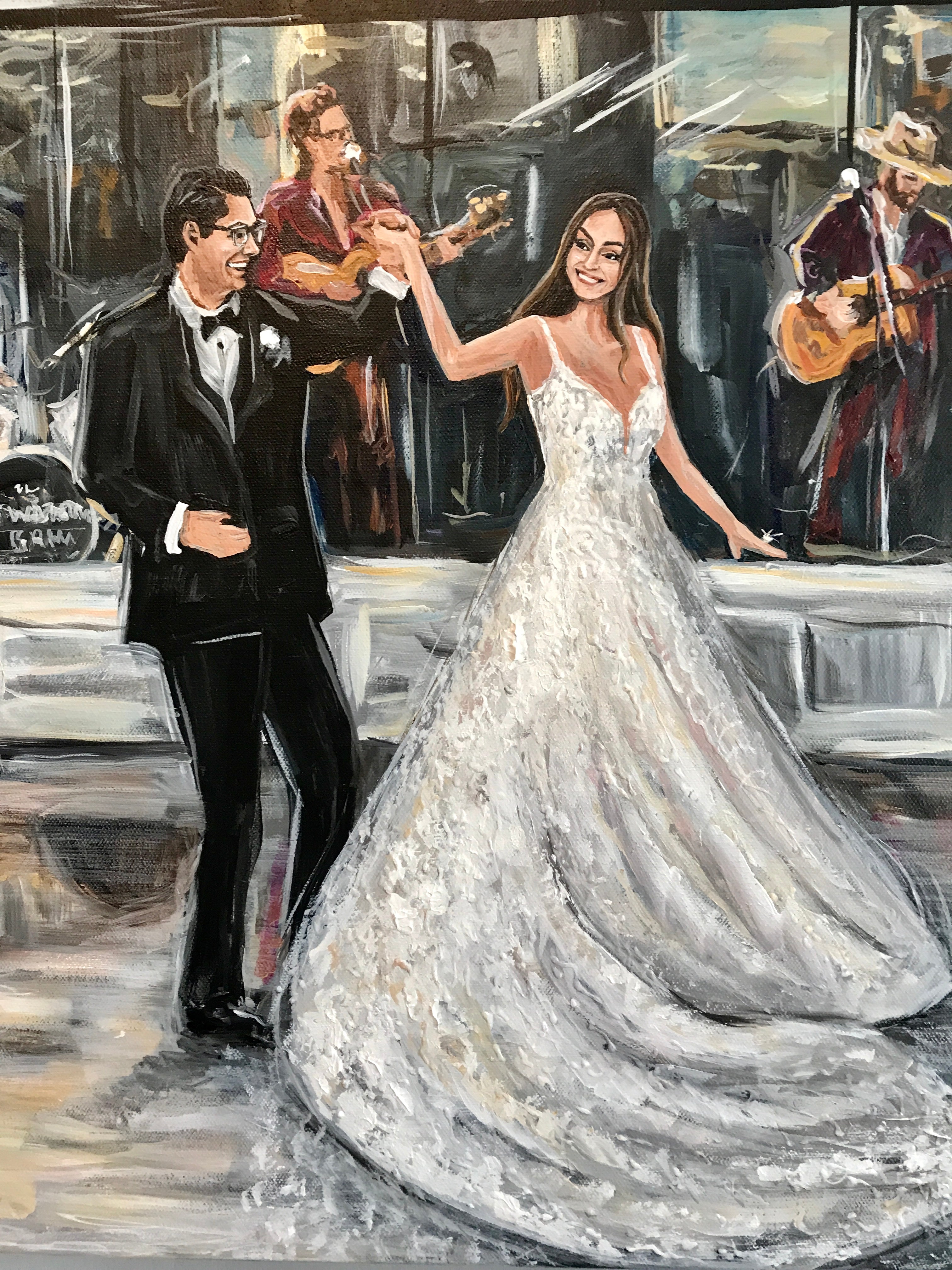 Country Music Hall of Fame Wedding Painting