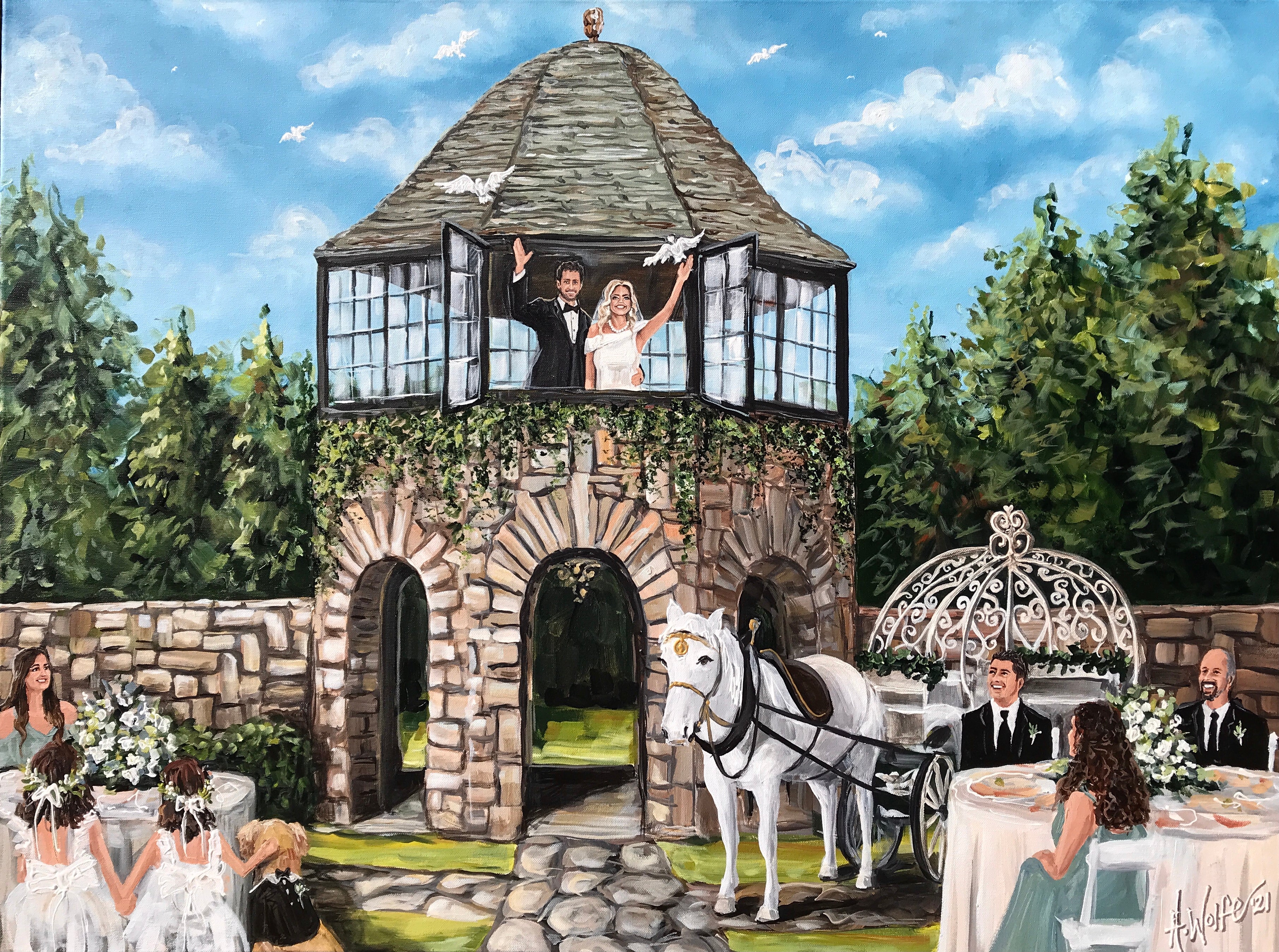 Kincaid House Live Wedding Painter 2021