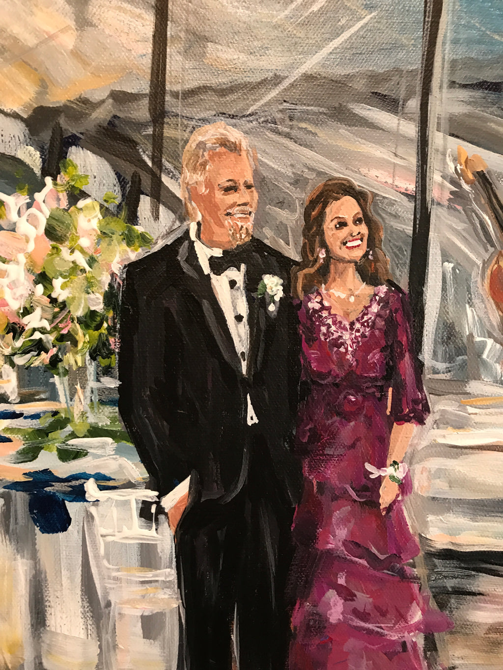 Country Music Hall of Fame Wedding Painting