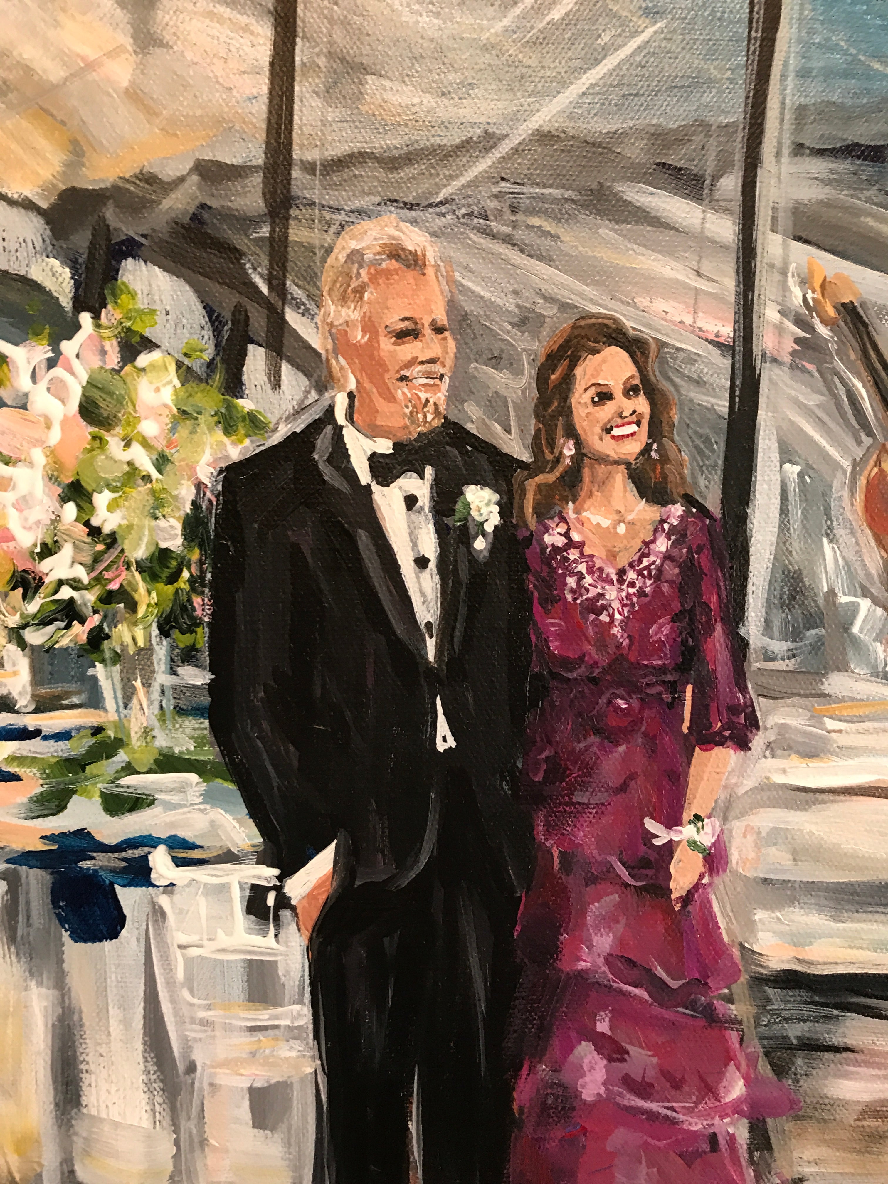 Country Music Hall of Fame Wedding Painting
