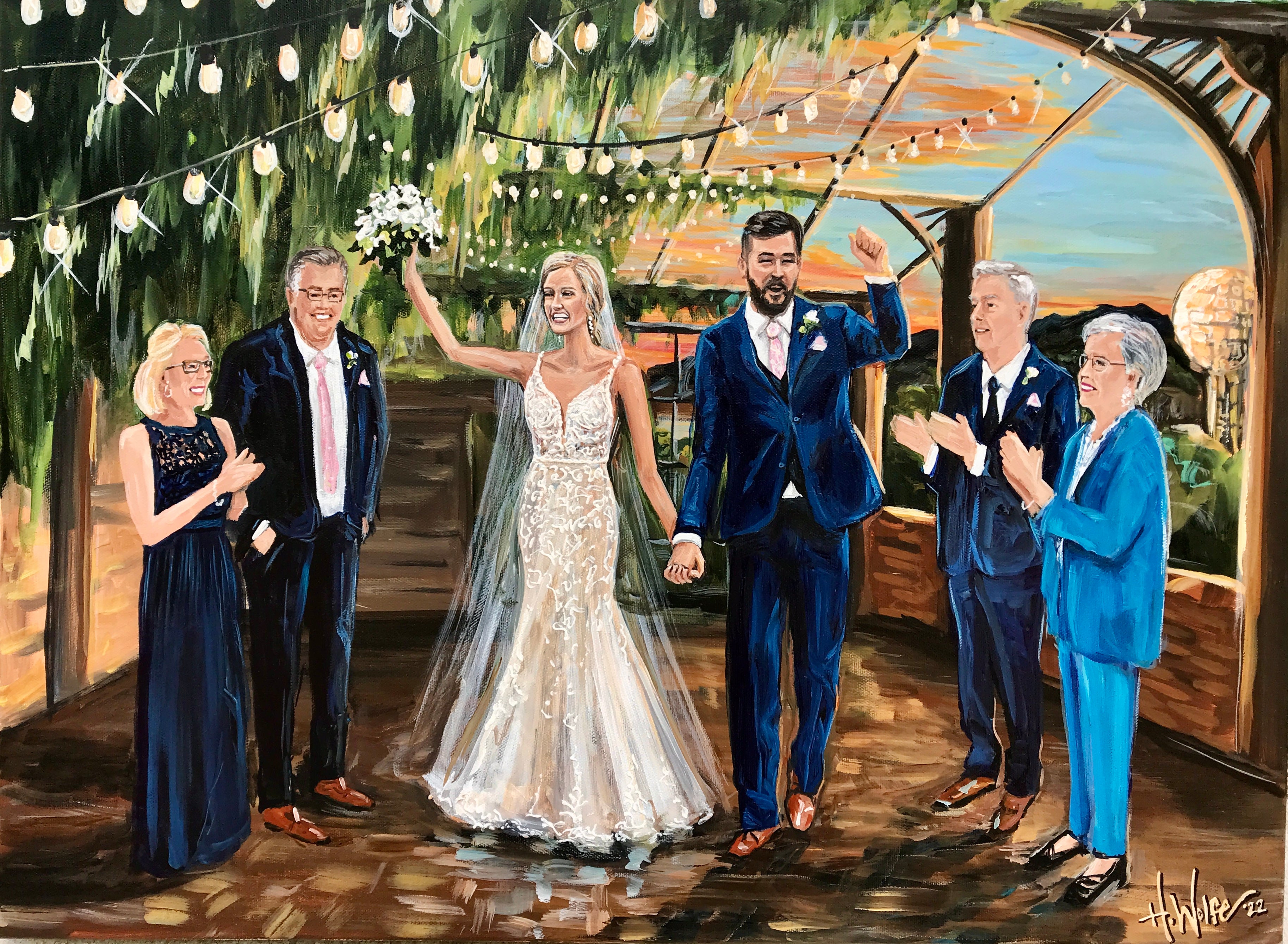 Knoxville TN Live Wedding Painter 2022
