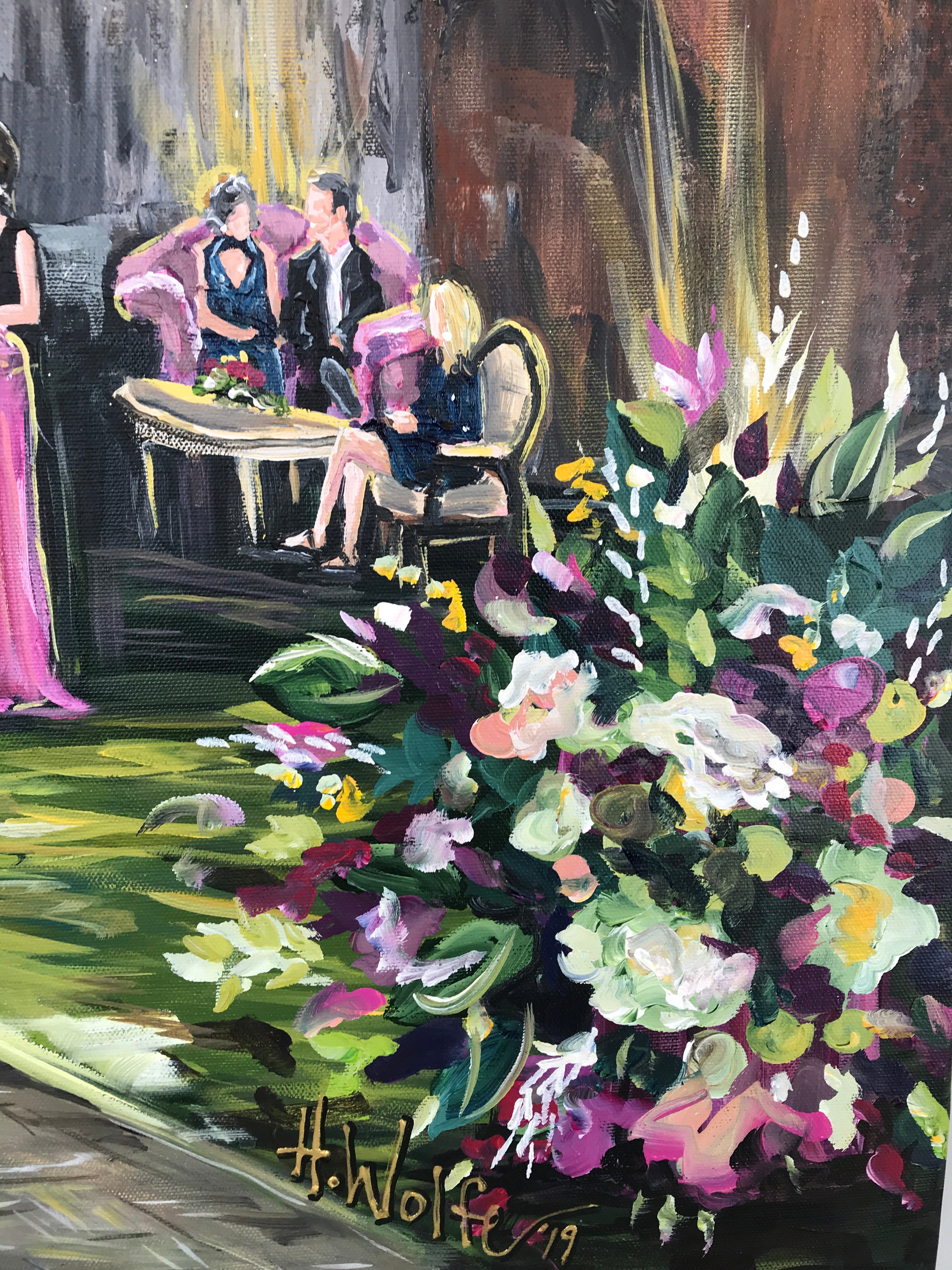 Live Wedding Painter - Quarry Venue