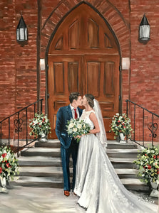 Painting From Wedding Photo - Wagner