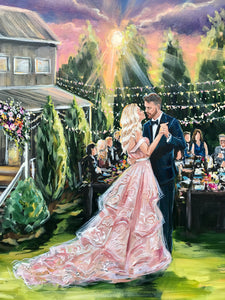 Nashville Urban Oasis Live Wedding Painter 2022
