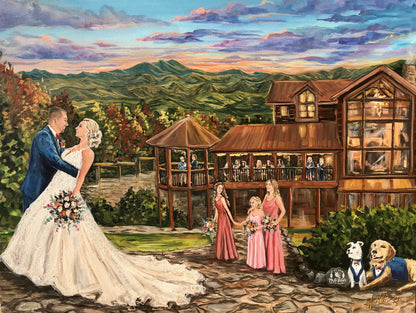 Smoky Mountain Wedding Painter