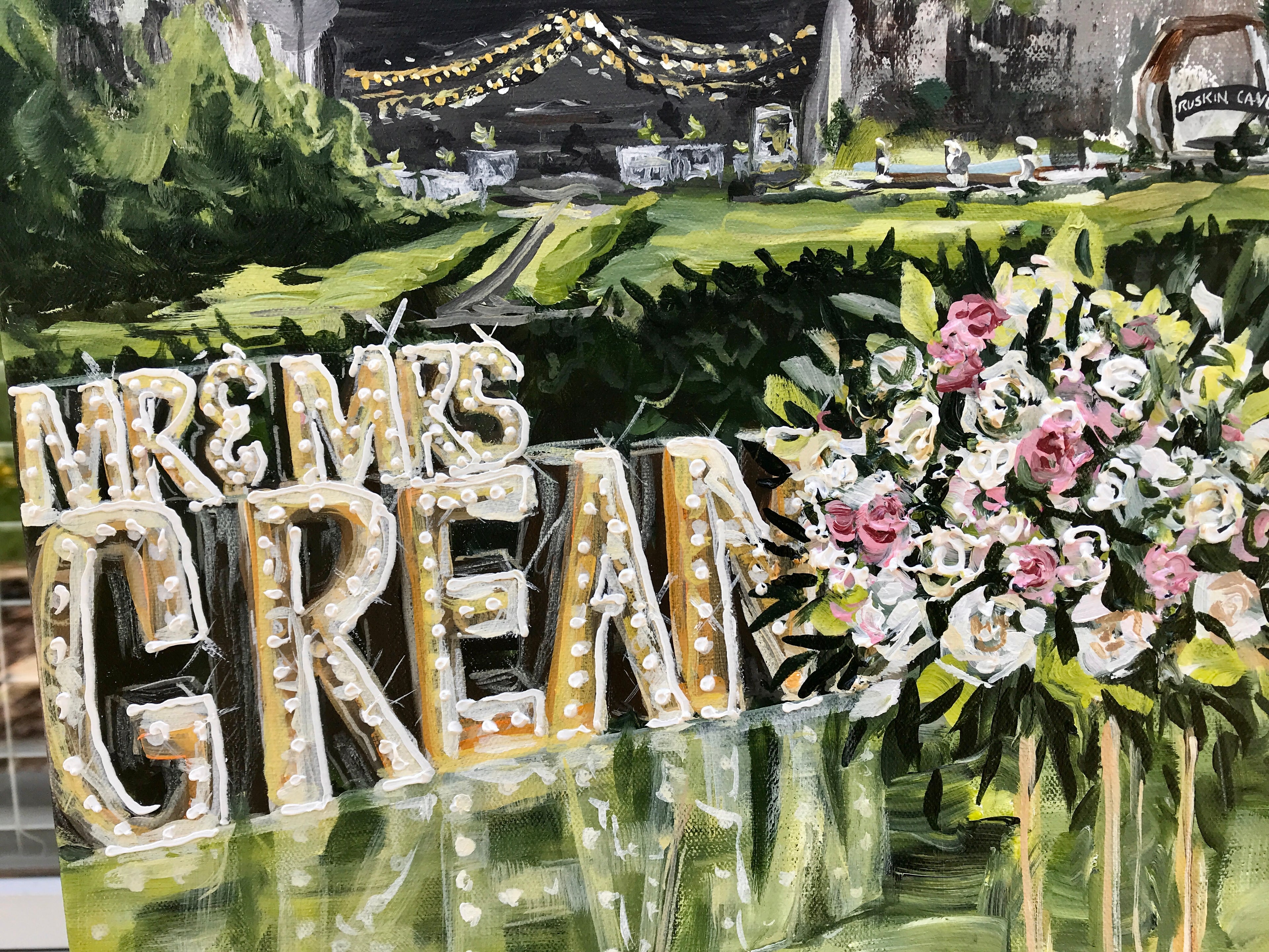 Live Wedding Painting Inside A Cave 2022