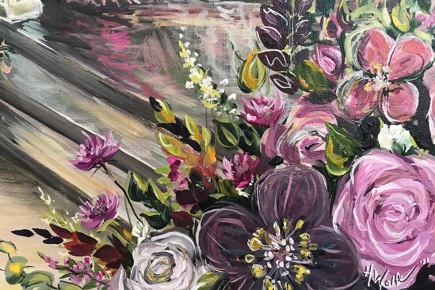 Sunset Wedding Painting