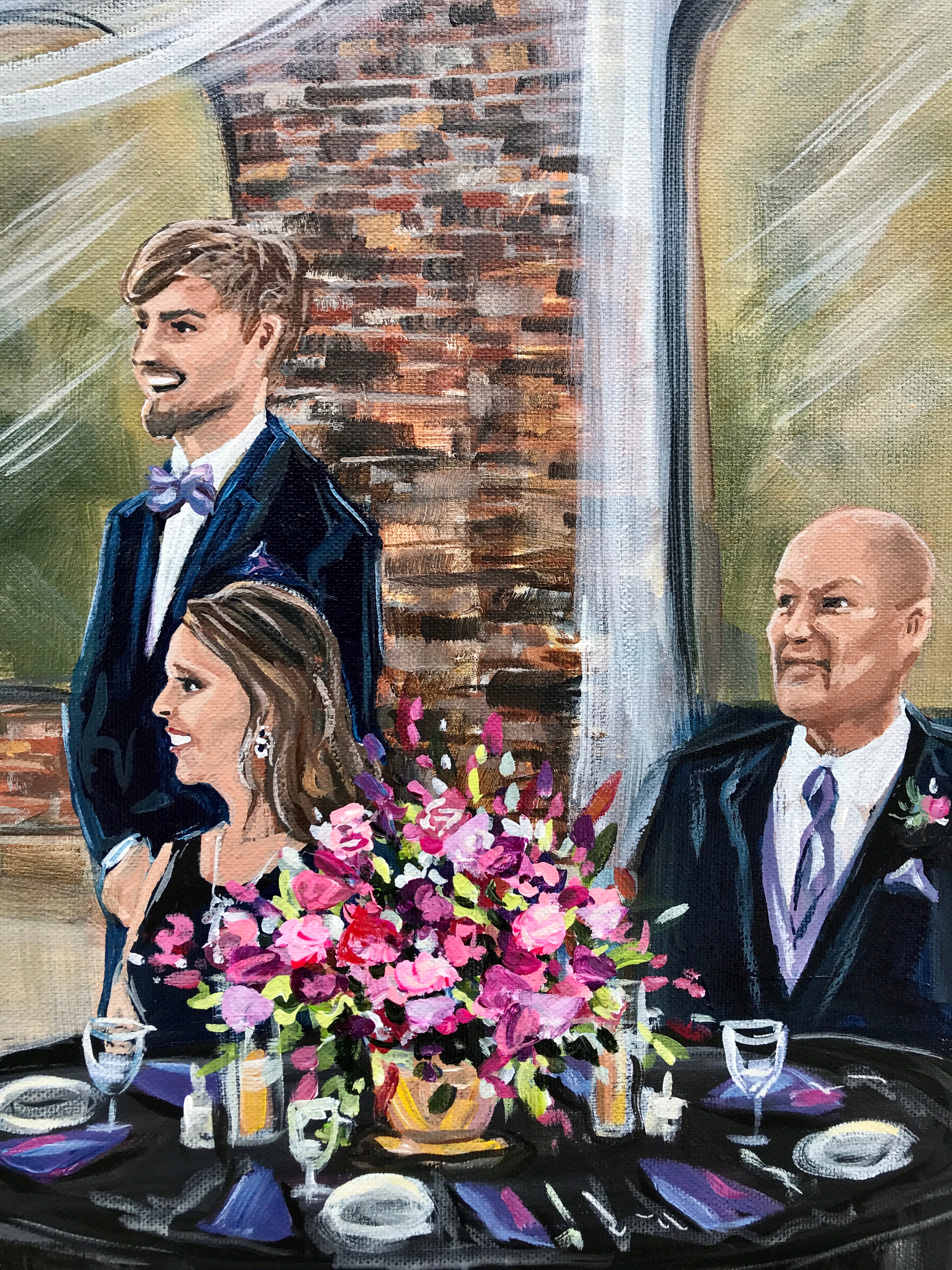 Foundry on Worlds Fair Park Live Wedding Painter 2022