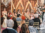 Hand Painted Wedding Cermony