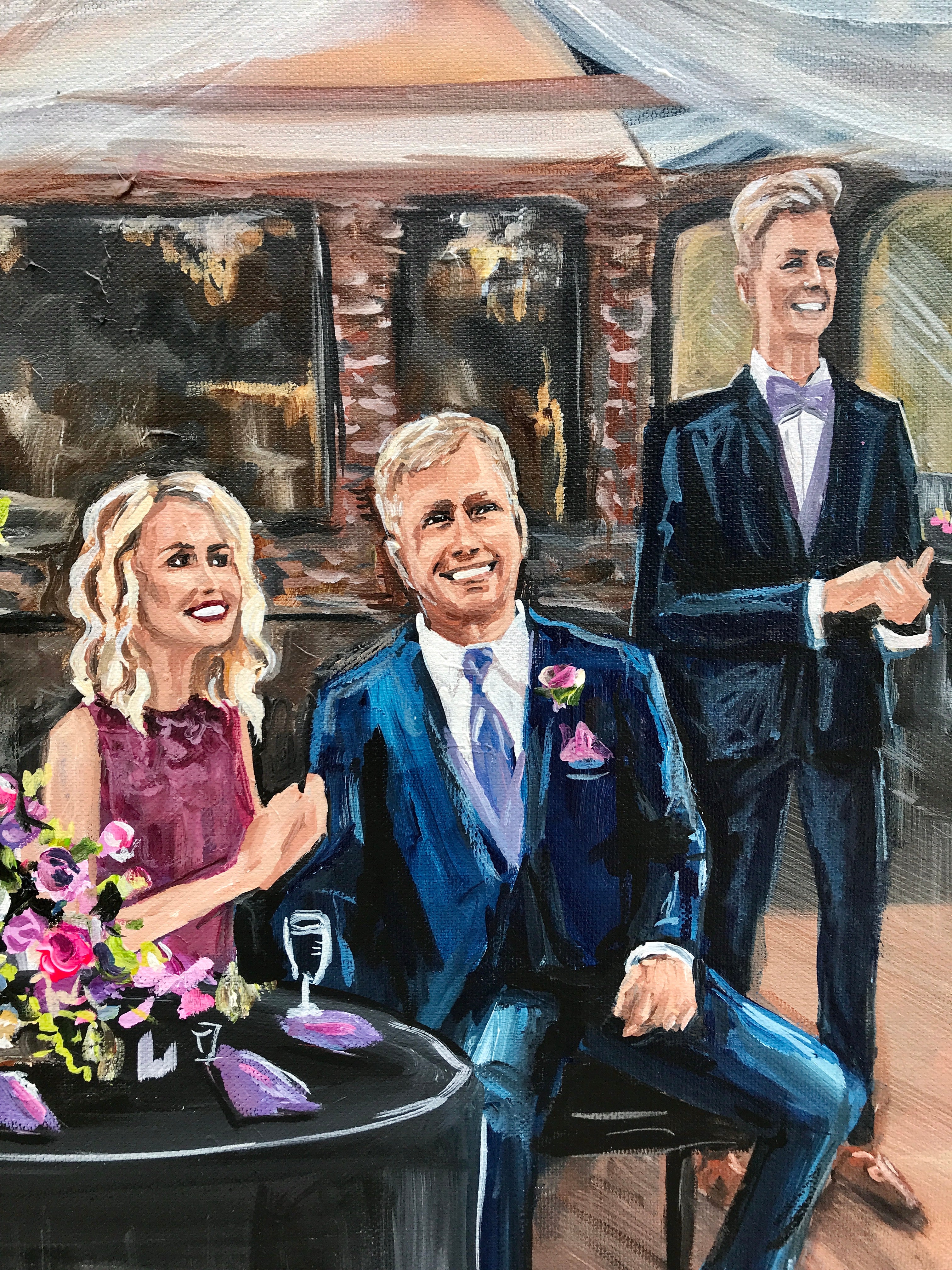 Foundry on Worlds Fair Park Live Wedding Painter 2022