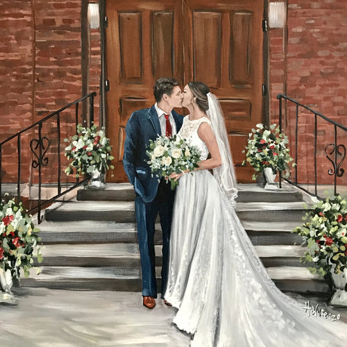 Painting From Wedding Photo - Wagner