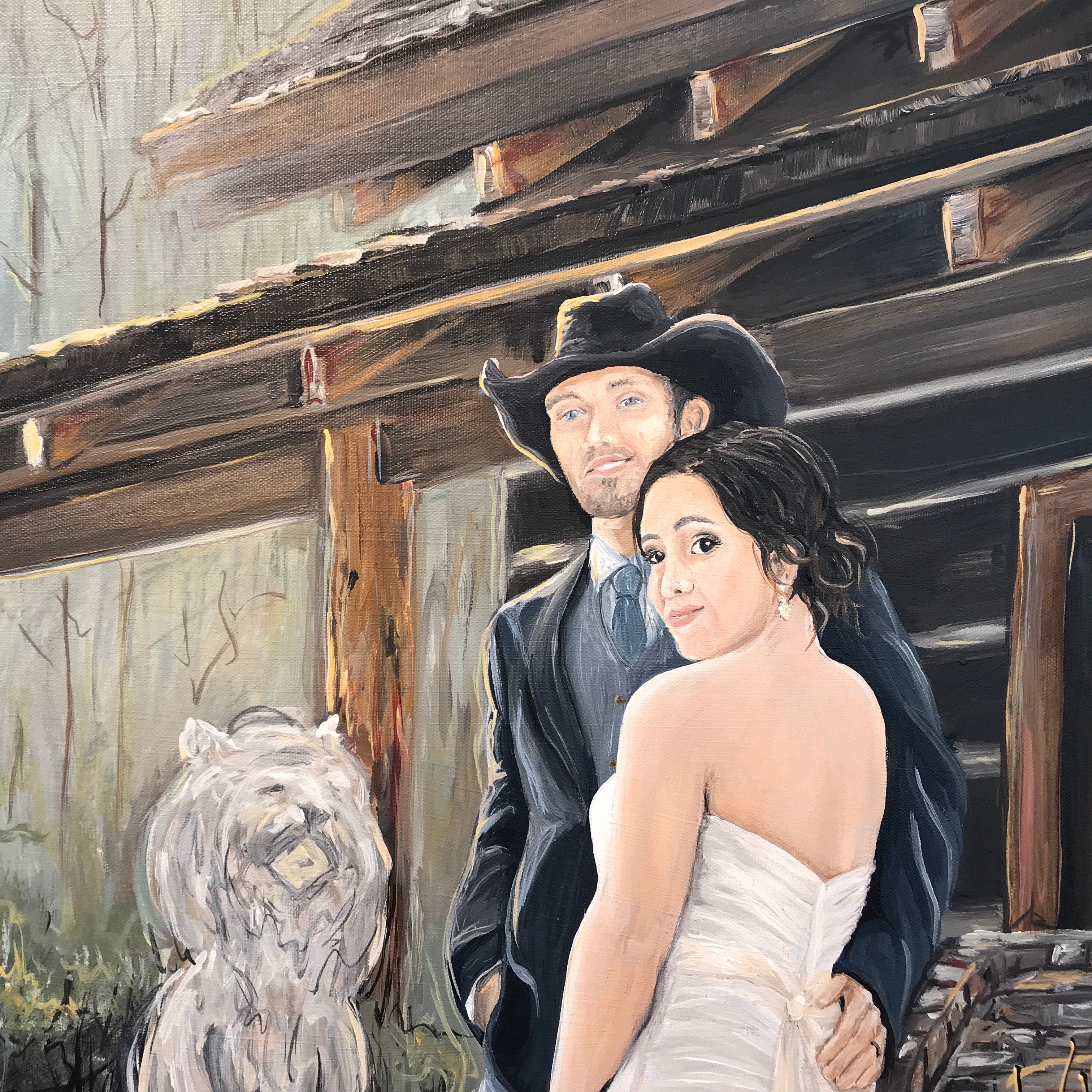 Painting from Wedding Photo Feb. 2019