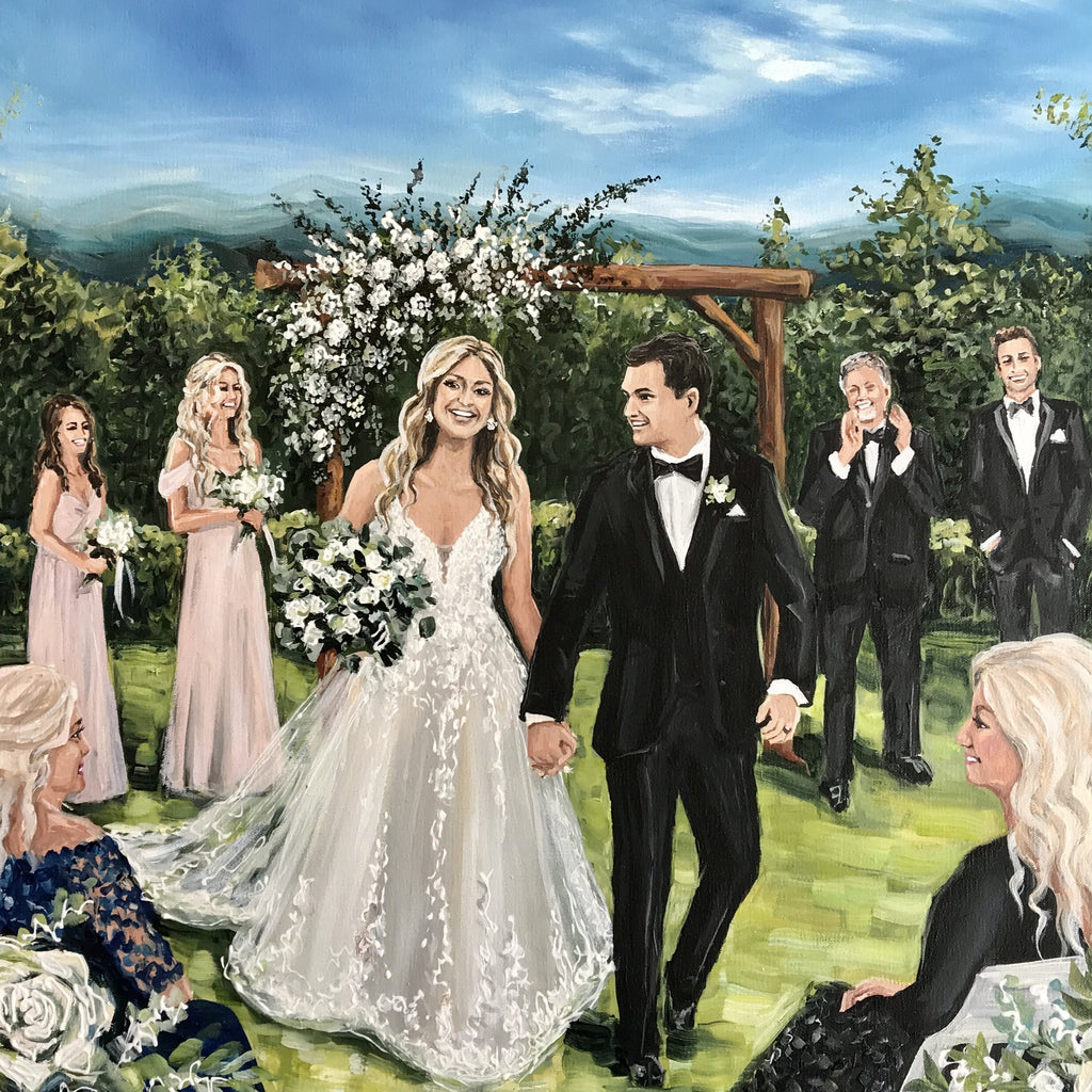 LIVE Custom Wedding Painting
